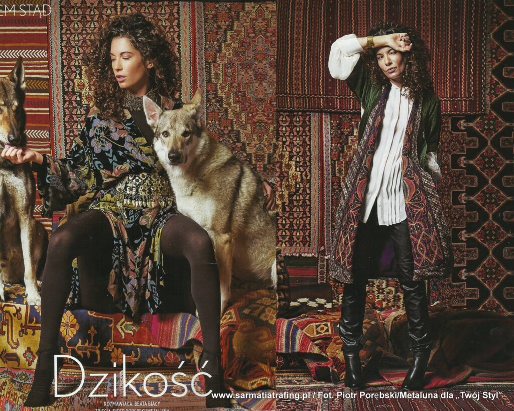 wynajem dywanów sesja z aktorką